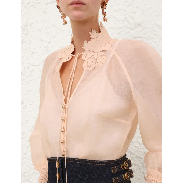 Elevate your elegance in this Zimmermann Tops available now at Luxury Shoes 