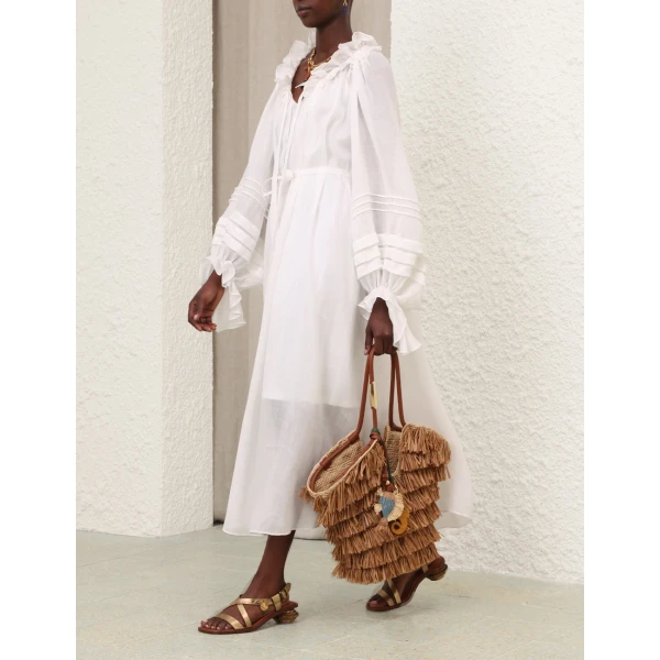 Elevate your elegance in this Zimmermann Dresses available now at Luxury Shoes 