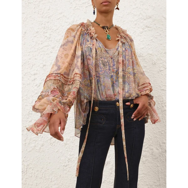 Elevate your elegance in this Zimmermann Tops available now at Luxury Shoes 