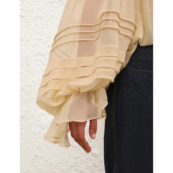 Elevate your elegance in this Zimmermann Tops available now at Luxury Shoes 
