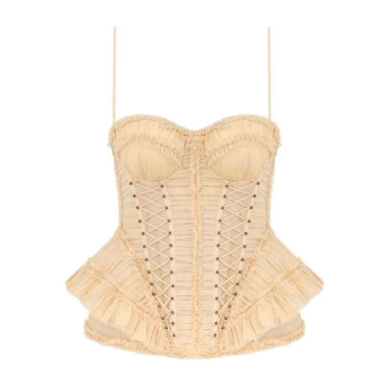 Elevate your elegance in this Zimmermann Tops available now at Luxury Shoes 