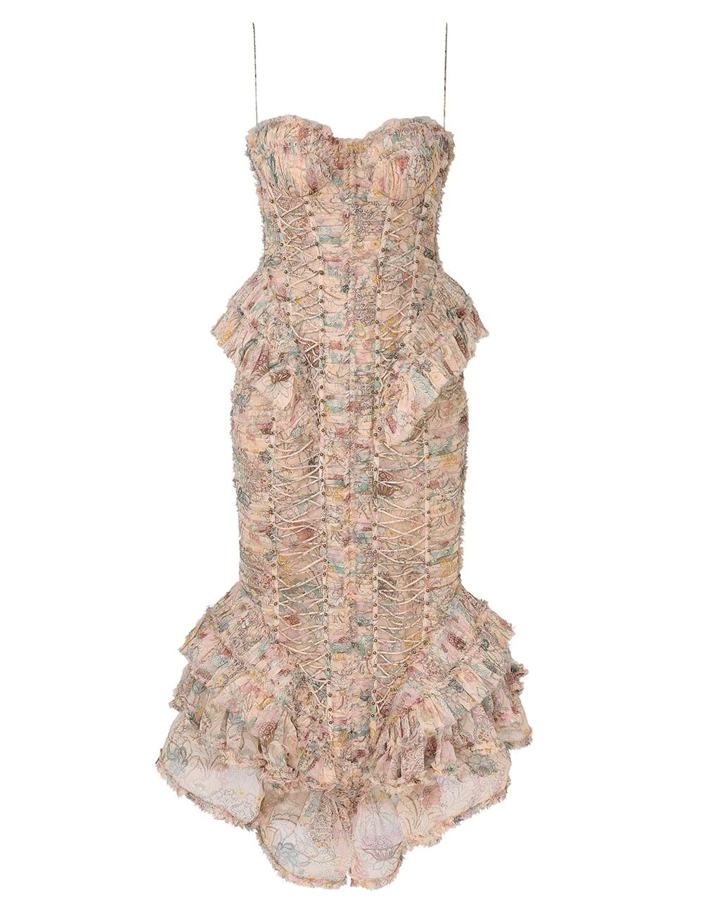 Zimmermann Rebellion Frayed Midi Dress | Ready to Wear Collection Luxury Shoes Elevate your elegance in this Zimmermann Dresses available now at Luxury Shoes