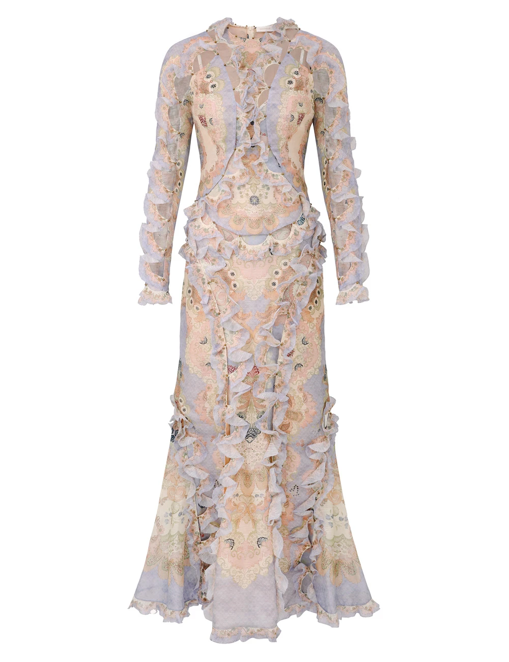 Zimmermann Rebellion Scallop Maxi Dress | Ready to Wear Collection Luxury Shoes Elevate your elegance in this Zimmermann Dresses available now at Luxury Shoes