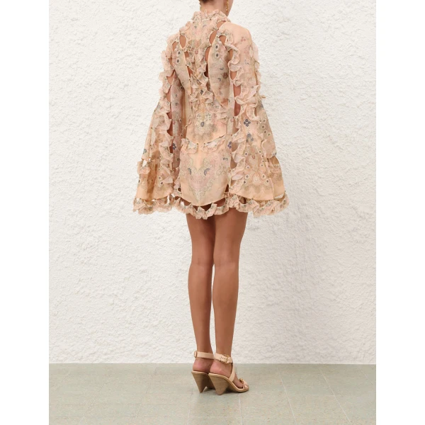 Zimmermann Rebellion Scallop Mini Dress, view 4