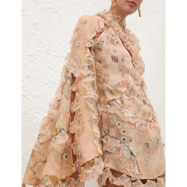 Zimmermann Rebellion Scallop Mini Dress, view 5