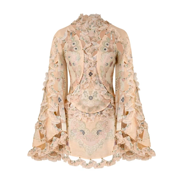 Zimmermann Rebellion Scallop Mini Dress, view 6