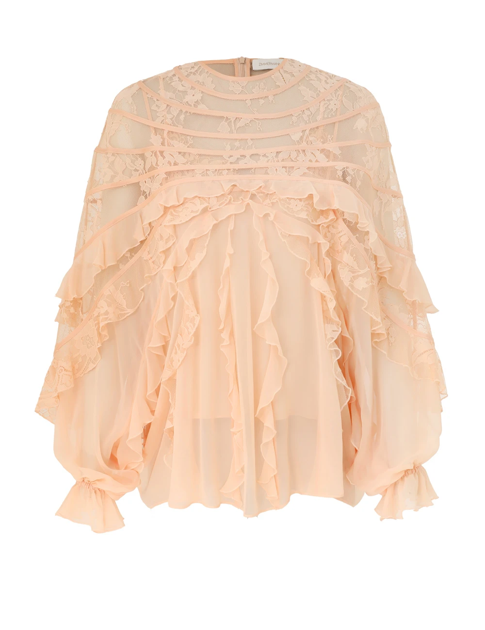 Zimmermann Rebellion Splice Billow Blouse | Ready to Wear Collection Luxury Shoes Elevate your elegance in this Zimmermann Tops available now at Luxury Shoes