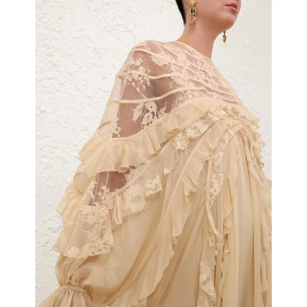 Elevate your elegance in this Zimmermann Dresses available now at Luxury Shoes 