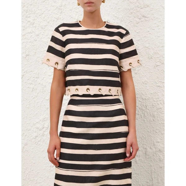 Elevate your elegance in this Zimmermann Tops available now at Luxury Shoes 