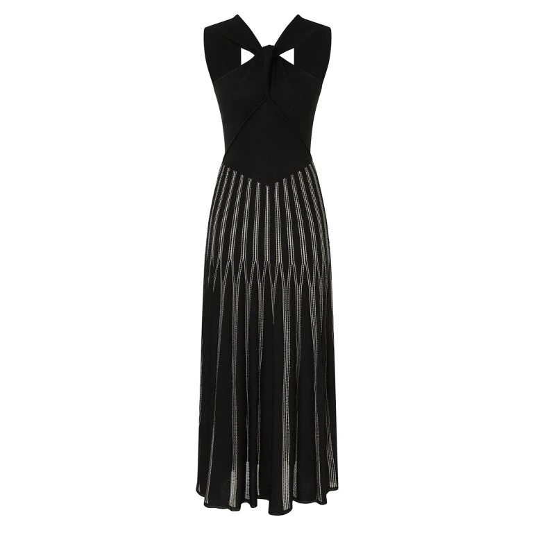 Rebellion Striped Halter Dress