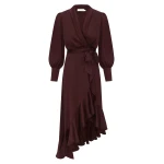 Zimmermann Silk Wrap Midi Dress | Ready to Wear Collection Luxury Shoes Elevate your elegance in this Zimmermann Dresses available now at Luxury Shoes
