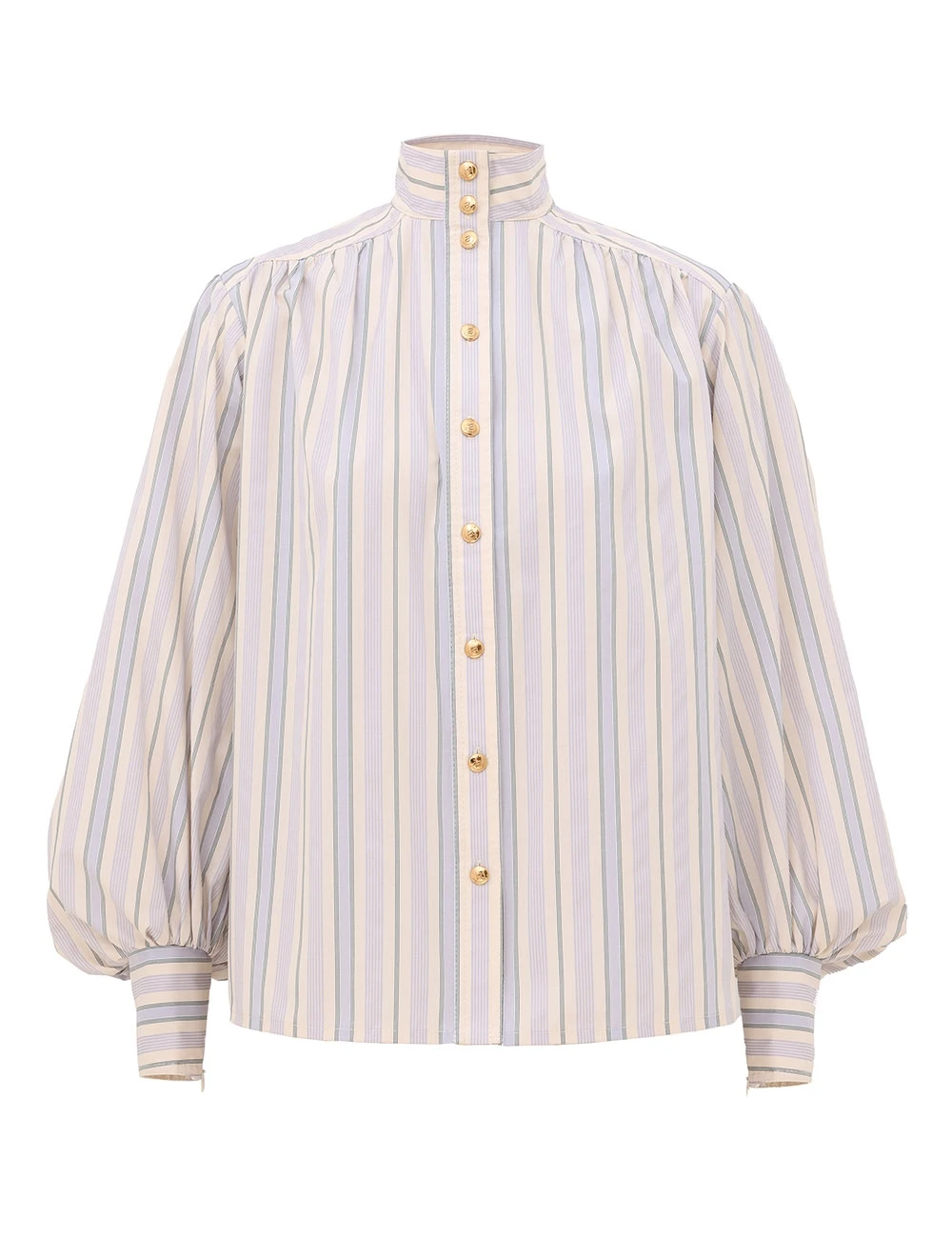 Zimmermann Stripe Billow Blouse | Ready to Wear Collection Luxury Shoes Elevate your elegance in this Zimmermann Tops available now at Luxury Shoes