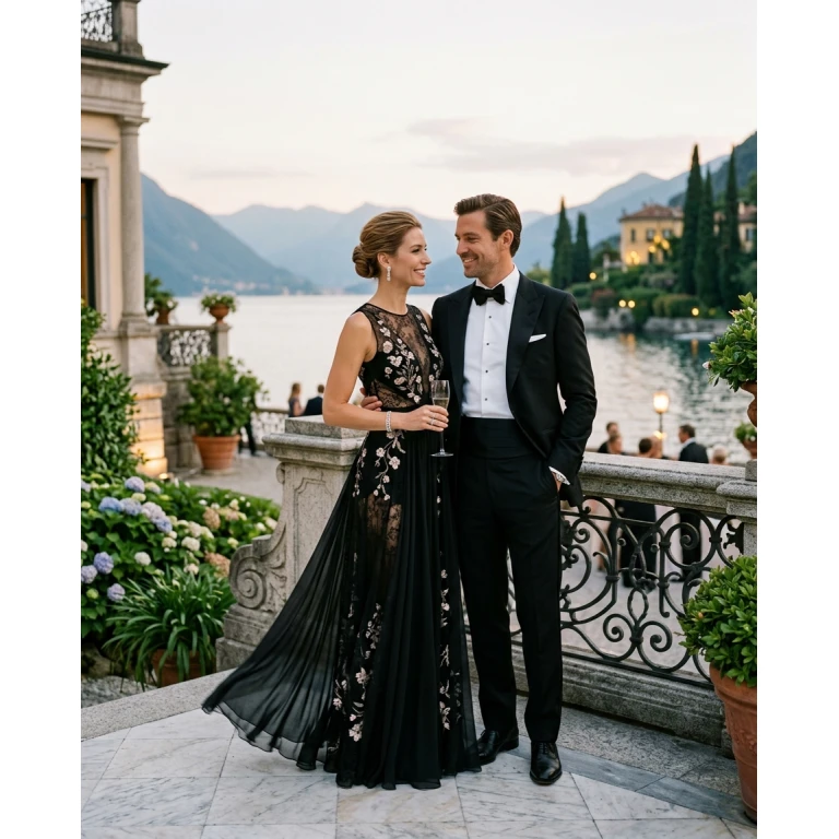 Gemma Deeks Style Guide: Black tie Anniversary in Lake Como Summer 2026
