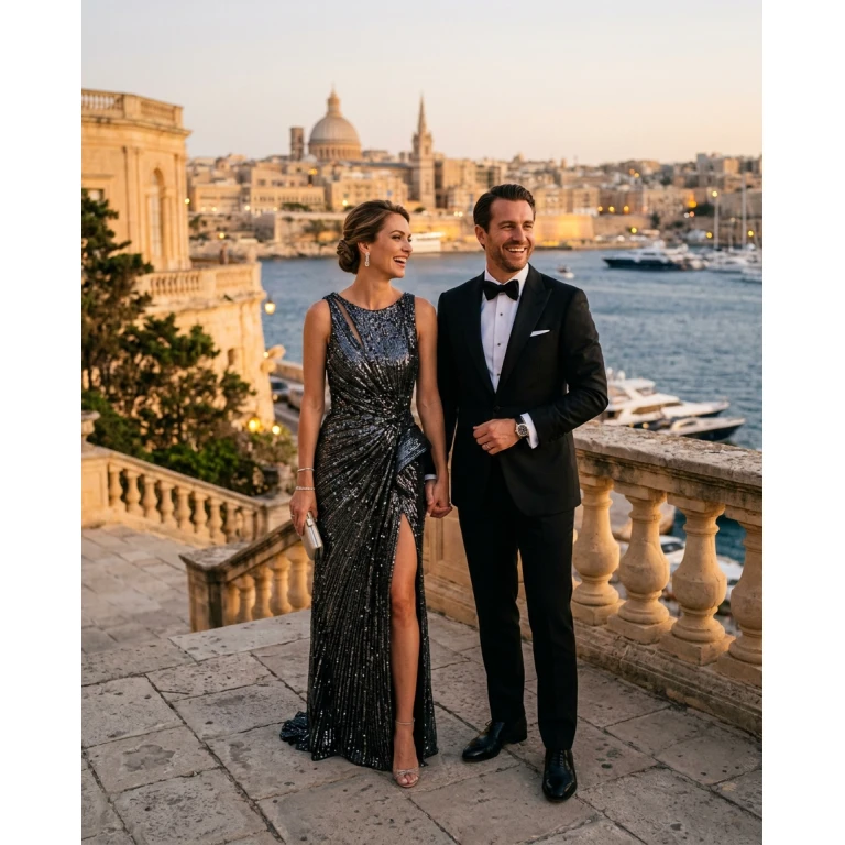 Gemma Deeks Style Guide: Black tie Anniversary in Malta Summer 2026