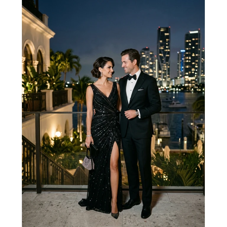 Gemma Deeks Style Guide: Black tie Anniversary in Miami Summer 2026