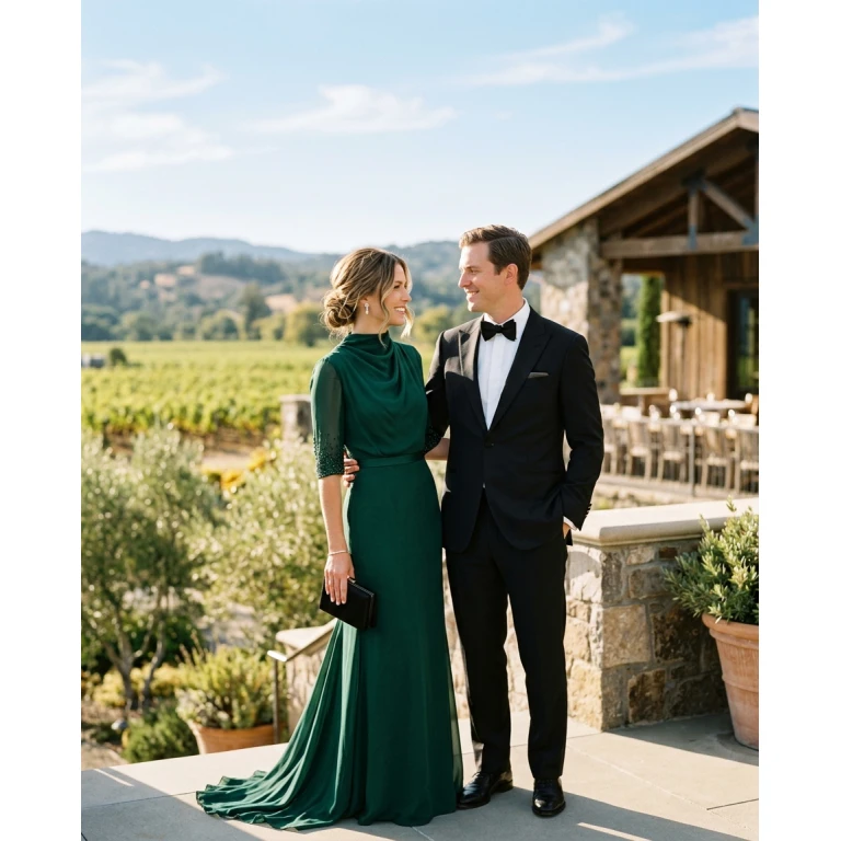 Gemma Deeks Style Guide: Black tie Anniversary in Napa Valley Summer 2026