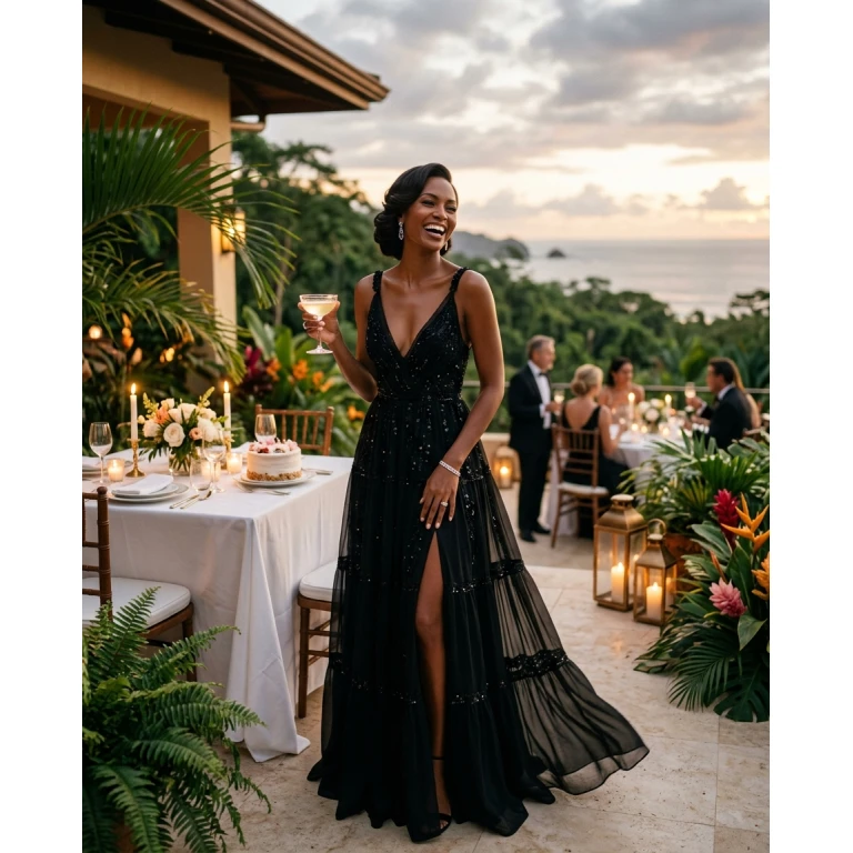 Gemma Deeks Style Guide: Black tie Birthday in Costa Rica Summer 2026
