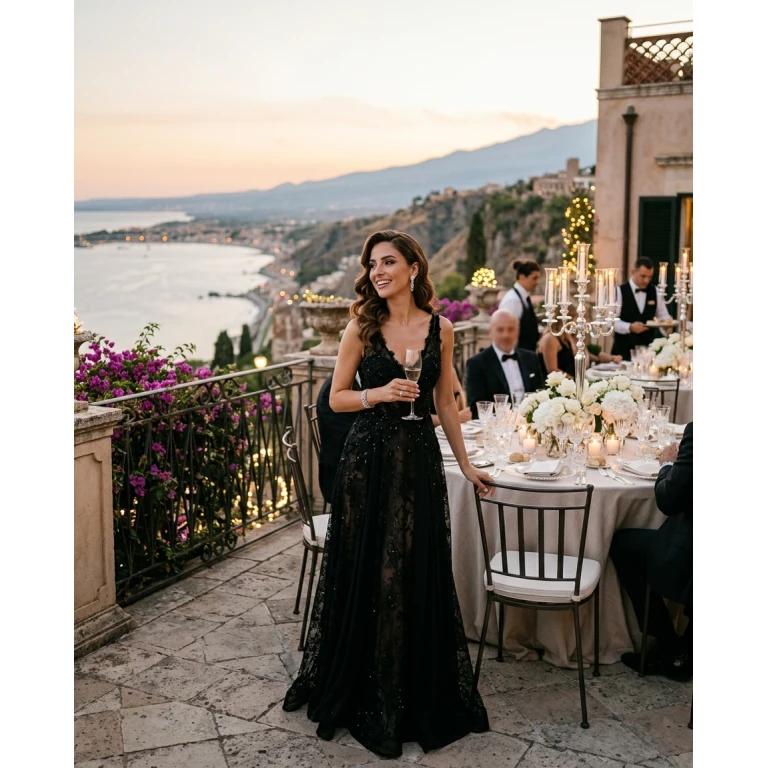 Gemma Deeks Style Guide: Black tie Birthday in Sicily Summer 2026