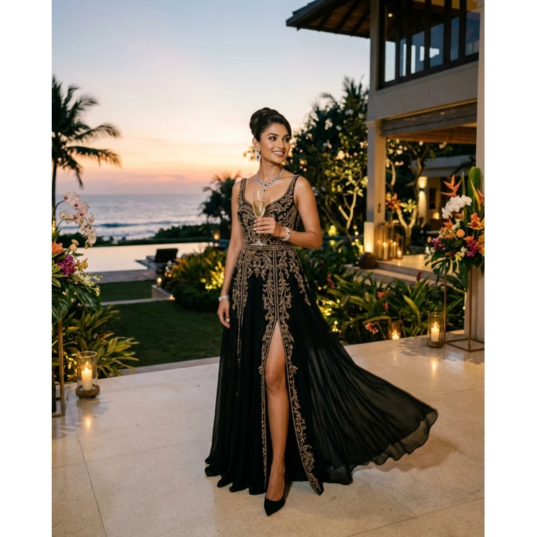 Gemma Deeks Style Guide: Black tie Birthday in Sri Lanka Summer 2026
