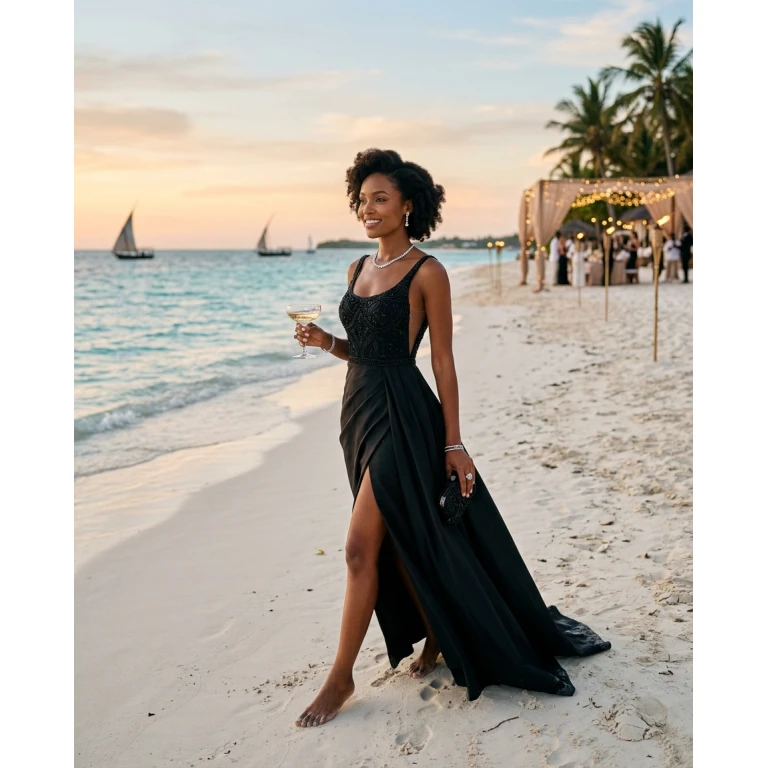 Gemma Deeks Style Guide: Black tie Birthday in Zanzibar Summer 2026
