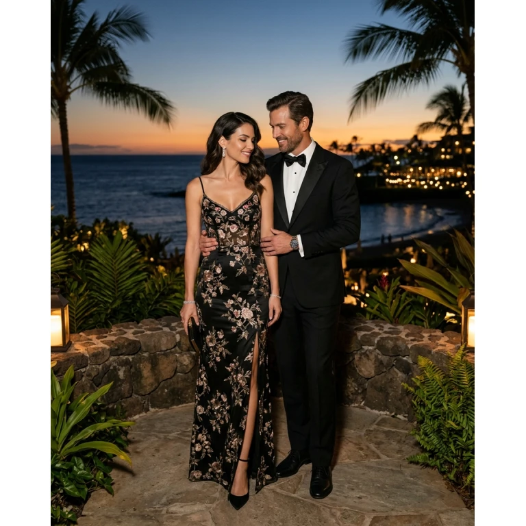 Gemma Deeks Style Guide: Black tie Date night in Hawaii Summer 2026