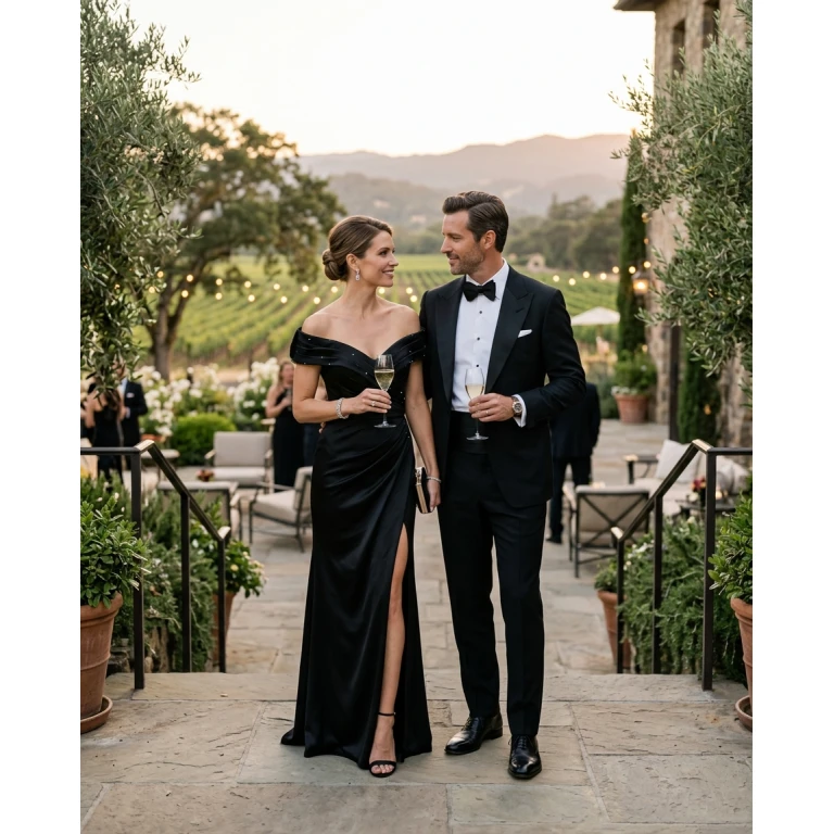 Gemma Deeks Style Guide: Black tie Date night in Napa Valley Summer 2026