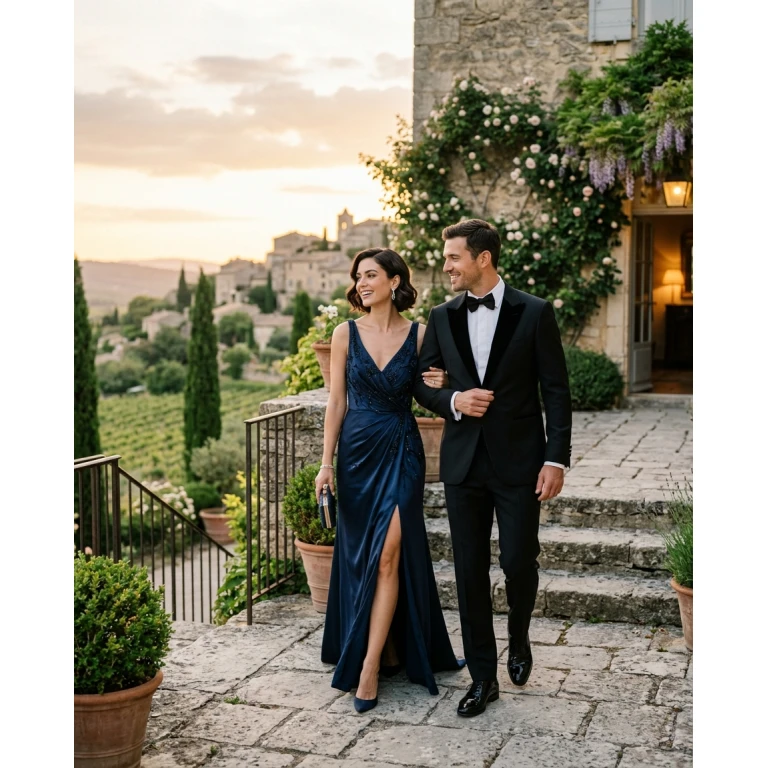 Gemma Deeks Style Guide: Black tie Date night in Provence France Summer 2026