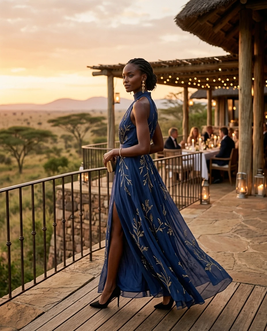 Gemma Deeks Style Guide: Black tie Designer Summer Dresses in Kenya Summer 2026