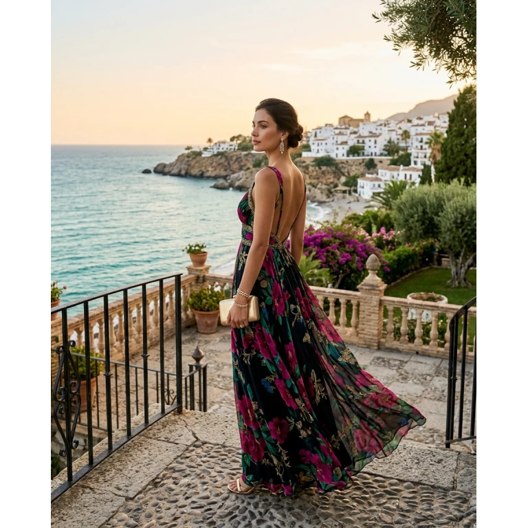 Gemma Deeks Style Guide: Black tie Designer Summer Dresses in Spain Summer 2026