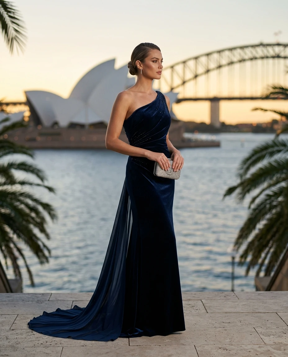 Gemma Deeks Style Guide: Black tie gala gown in Australia Summer 2026