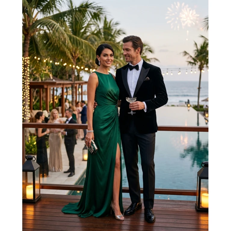 Gemma Deeks Style Guide: Black tie Holiday parties in Bali Summer 2026