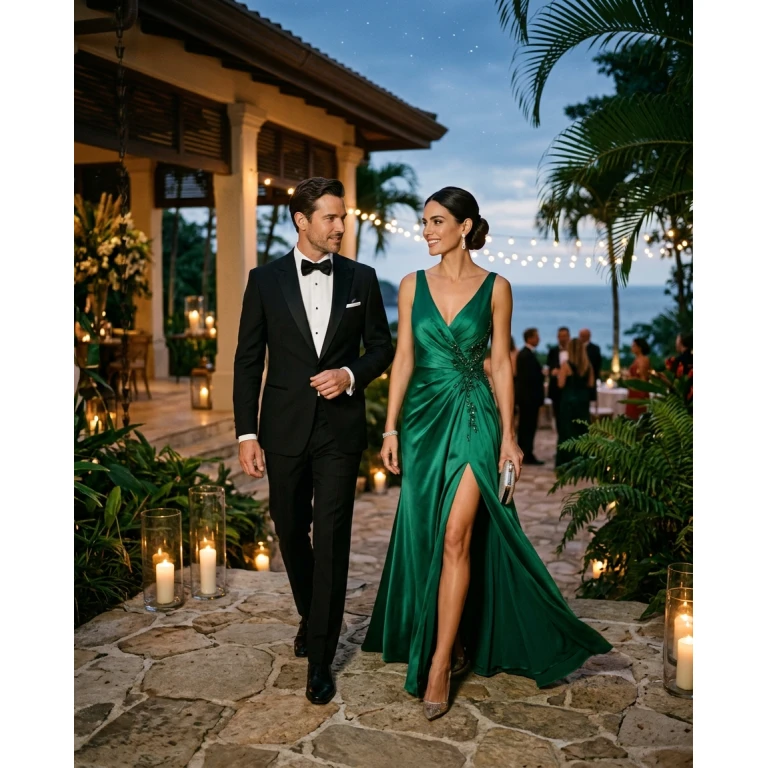 Gemma Deeks Style Guide: Black tie Holiday parties in Costa Rica Summer 2026