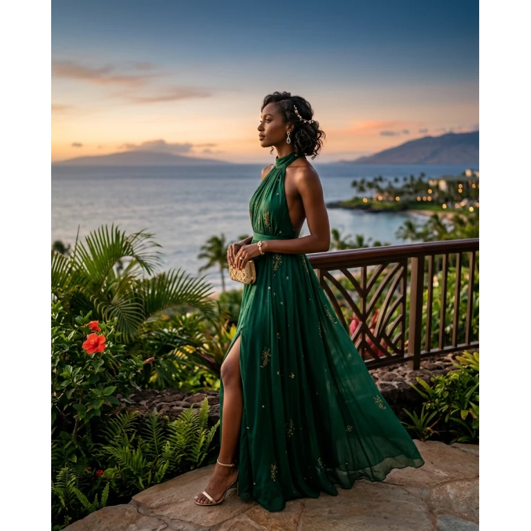 Gemma Deeks Style Guide: Black tie Holiday parties in Hawaii Summer 2026