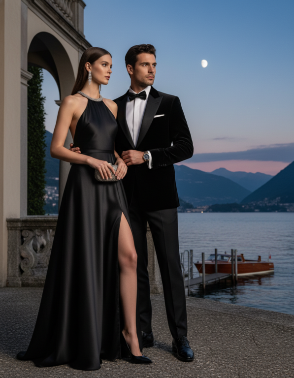 Gemma Deeks Style Guide: Black tie Holiday parties in Lake Como Summer 2026