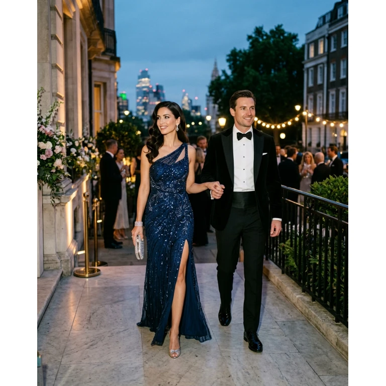 Gemma Deeks Style Guide: Black tie Holiday parties in London Summer 2026