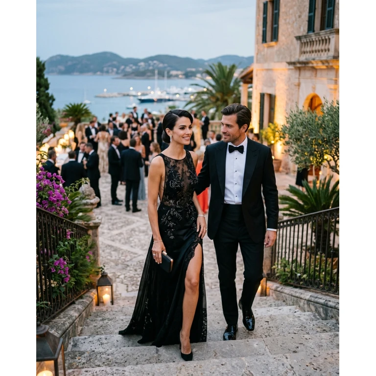 Gemma Deeks Style Guide: Black tie Holiday parties in Majorca Summer 2026