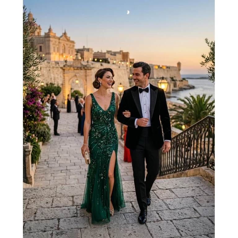 Gemma Deeks Style Guide: Black tie Holiday parties in Malta Summer 2026