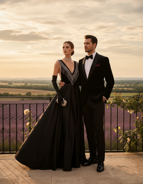 Gemma Deeks Style Guide: Black tie Holiday parties in Provence France Summer 2026