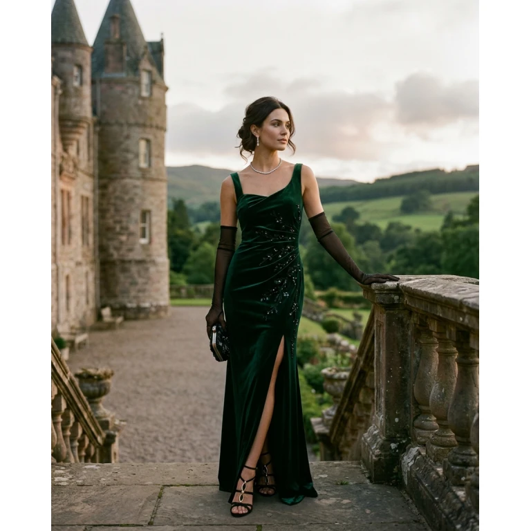 Gemma Deeks Style Guide: Black tie Holiday parties in Scotland Summer 2026