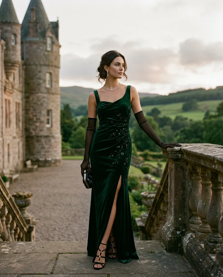 Gemma Deeks Style Guide: Black tie Holiday parties in Scotland Summer 2026