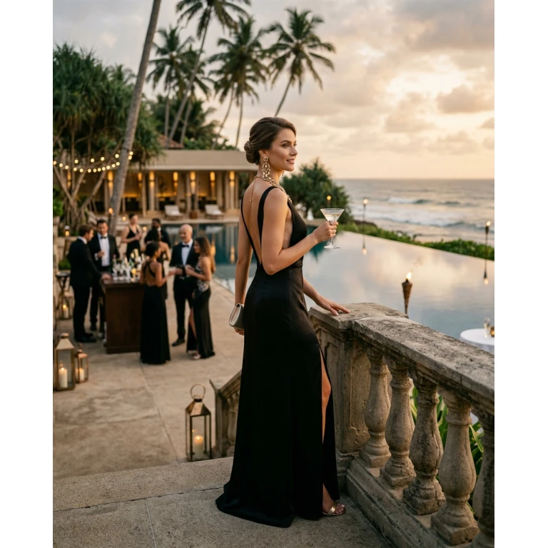 Gemma Deeks Style Guide: Black tie Holiday parties in Sri Lanka Summer 2026