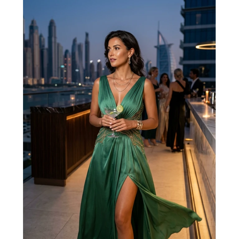 Gemma Deeks Style Guide: Cocktail Anniversary in Dubai Summer 2026