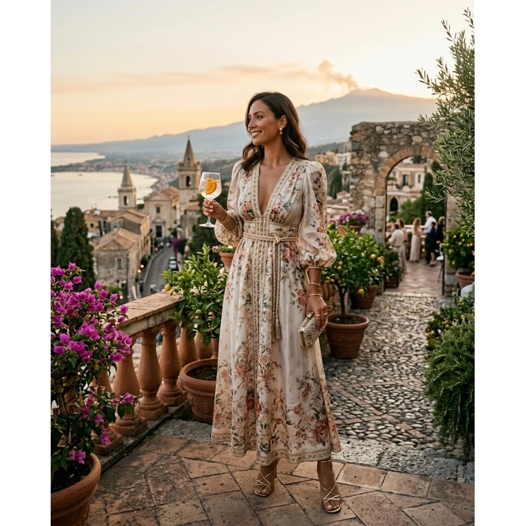 Gemma Deeks Style Guide: Cocktail Anniversary in Sicily Summer 2026