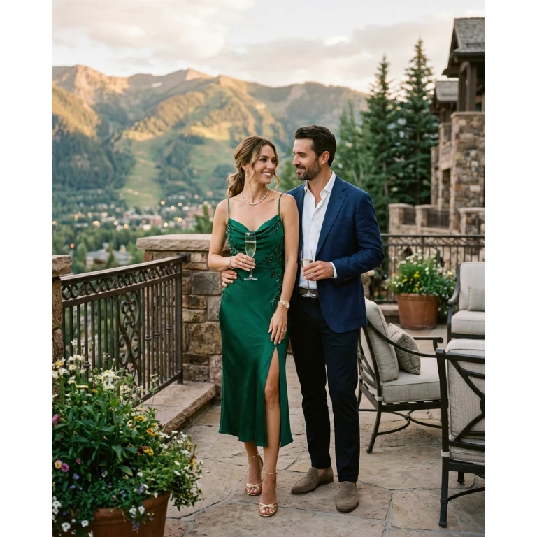 Gemma Deeks Style Guide: Cocktail Attire Anniversary in Aspen Summer 2026