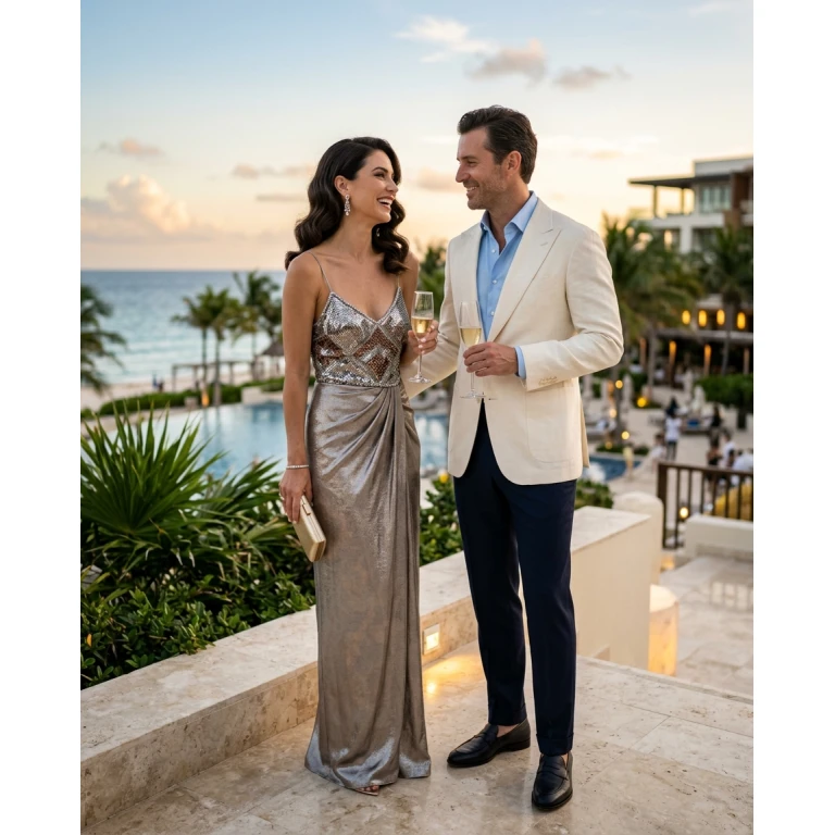 Gemma Deeks Style Guide: Cocktail Attire Anniversary in Cancun Summer 2026