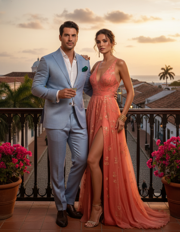 Gemma Deeks Style Guide: Cocktail Attire Anniversary in Colombia Summer 2026