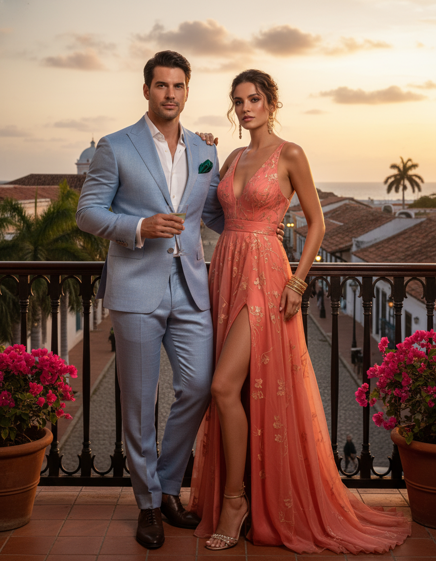 Gemma Deeks Style Guide: Cocktail Attire Anniversary in Colombia Summer 2026