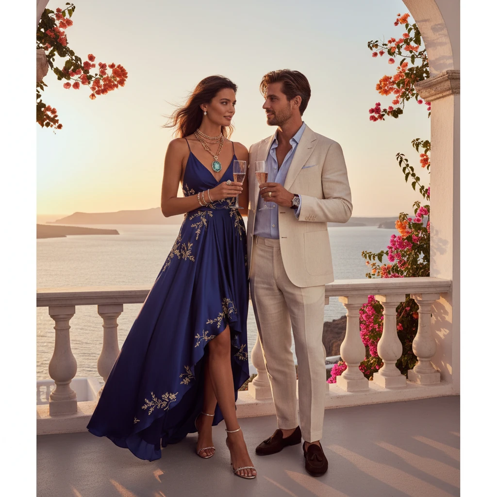 Gemma Deeks Style Guide: Cocktail Attire Anniversary in Greece Summer 2026