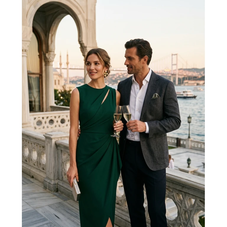 Gemma Deeks Style Guide: Cocktail Attire Anniversary in Istanbul Summer 2026