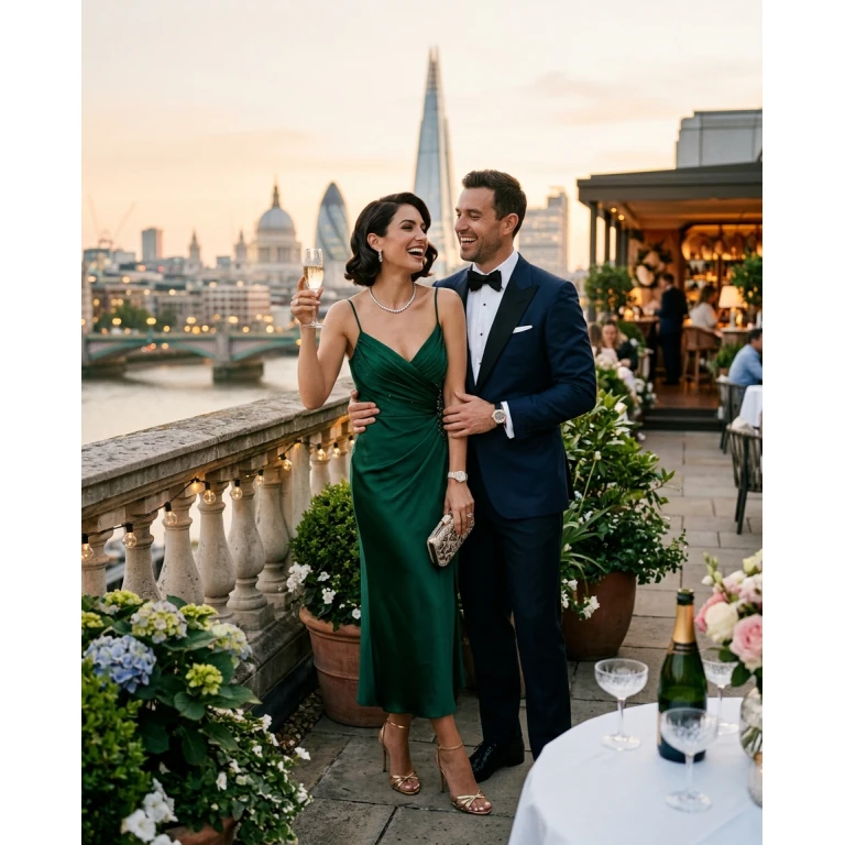 Gemma Deeks Style Guide: Cocktail Attire Anniversary in London Summer 2026